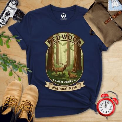 Hike Tee T-Shirt Navy / S Redwood Elk Shirt
