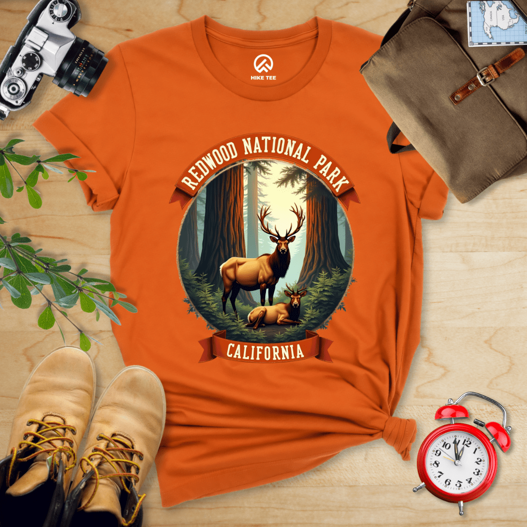 Hike Tee T-Shirt Autumn / S Redwood National Park Elk Shirt