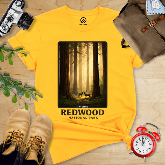 Hike Tee T-Shirt Gold / S Redwood National Park Shirt