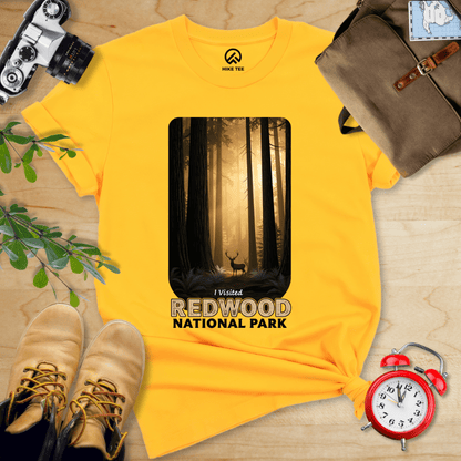Hike Tee T-Shirt Gold / S Redwood National Park Shirt
