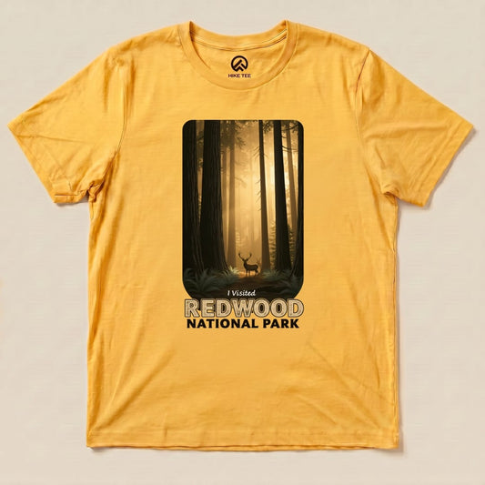 Hike Tee T-Shirt Gold / S Redwood National Park Shirt