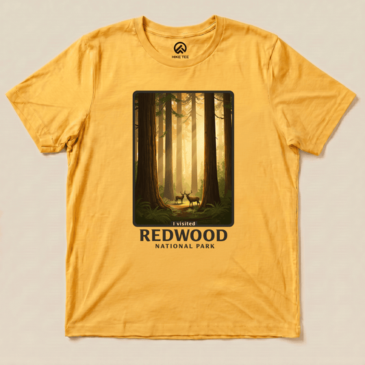 Hike Tee T-Shirt Gold / S Redwood National Park Shirt