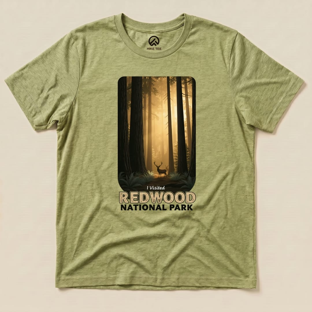 Hike Tee T-Shirt Heather Green / S Redwood National Park Shirt