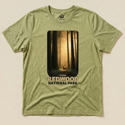 Hike Tee T-Shirt Heather Green / S Redwood National Park Shirt