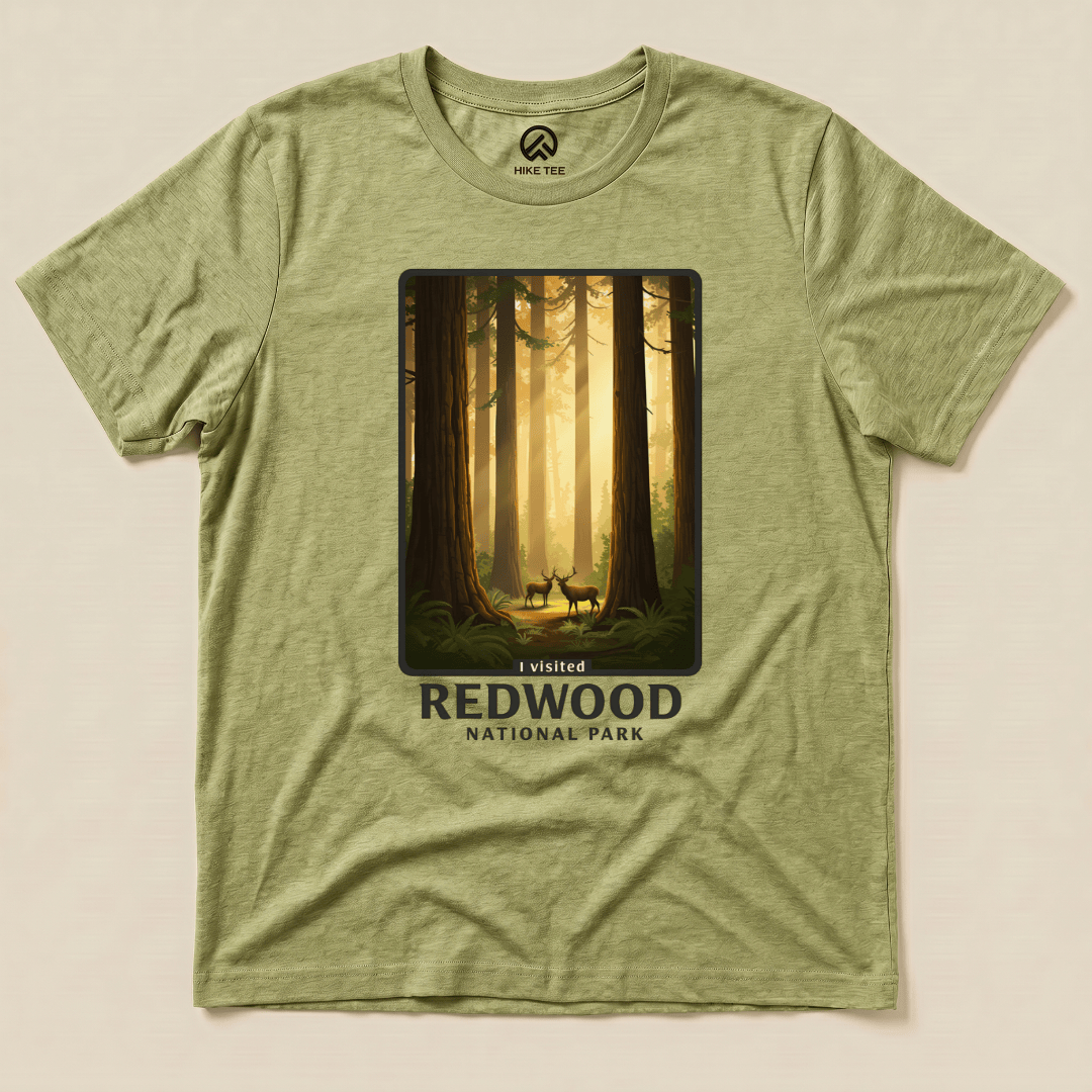 Hike Tee T-Shirt Heather Green / S Redwood National Park Shirt