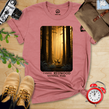 Hike Tee T-Shirt Heather Mauve / S Redwood National Park Shirt