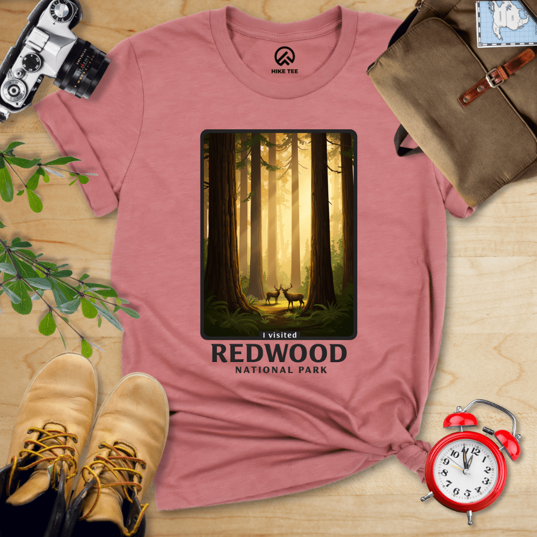 Hike Tee T-Shirt Heather Mauve / S Redwood National Park Shirt