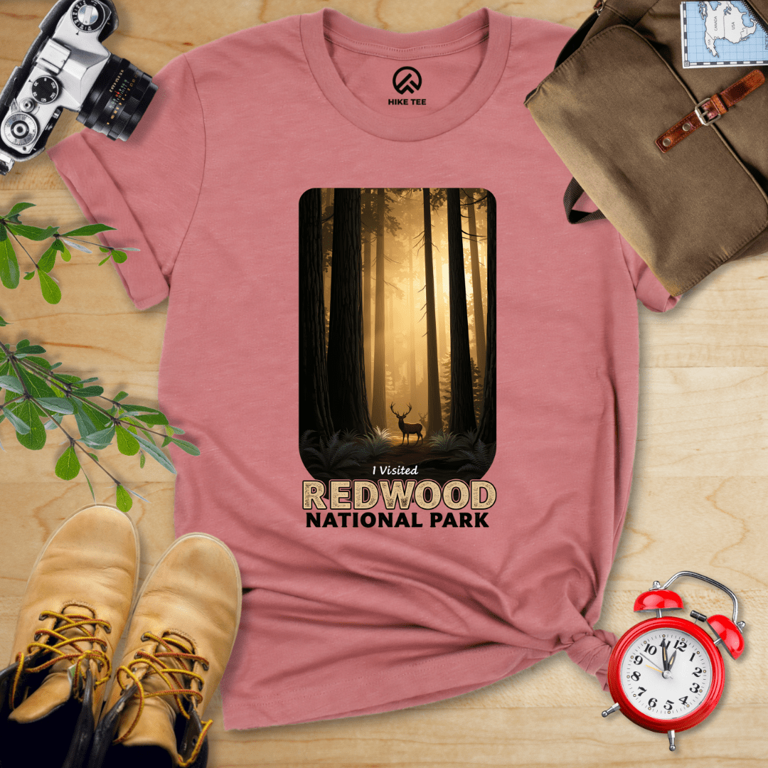 Hike Tee T-Shirt Heather Mauve / S Redwood National Park Shirt