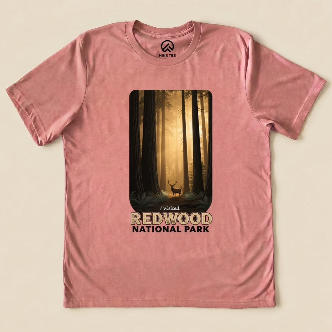 Hike Tee T-Shirt Heather Mauve / S Redwood National Park Shirt