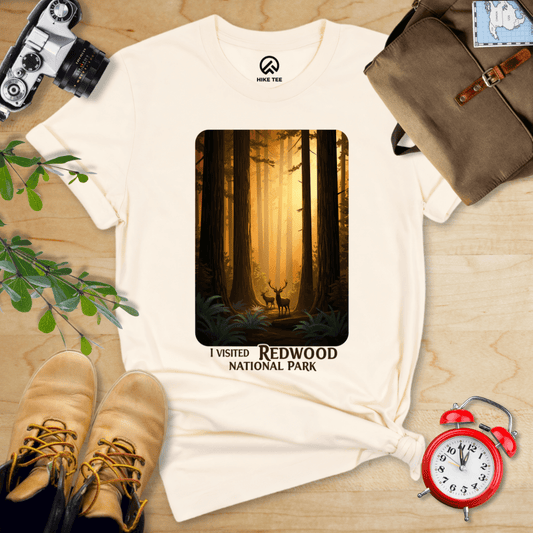 Hike Tee T-Shirt Natural / S Redwood National Park Shirt