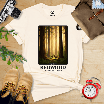 Hike Tee T-Shirt Natural / S Redwood National Park Shirt