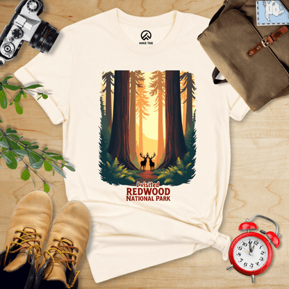 Hike Tee T-Shirt Natural / S Redwood National Park Shirt