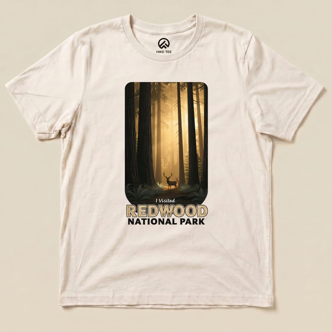 Hike Tee T-Shirt Natural / S Redwood National Park Shirt