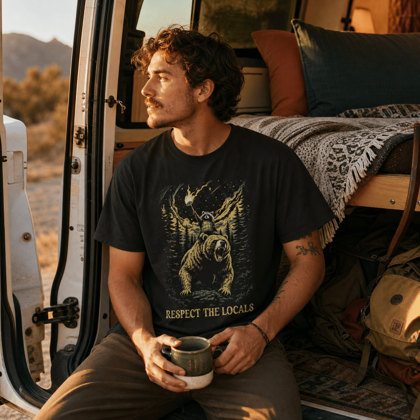 Respect Locals Angry Shirt Printify T-Shirt