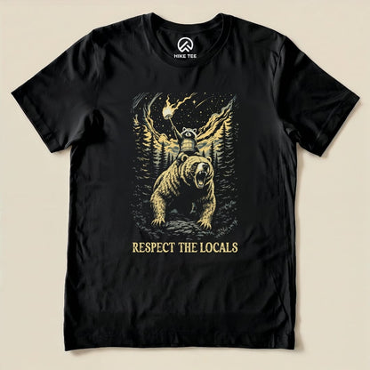 Respect Locals Angry Shirt Printify T-Shirt Black / S