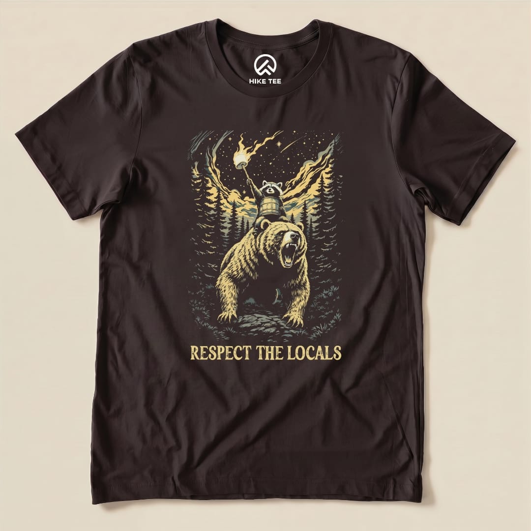 Respect Locals Angry Shirt Printify T-Shirt Brown / S