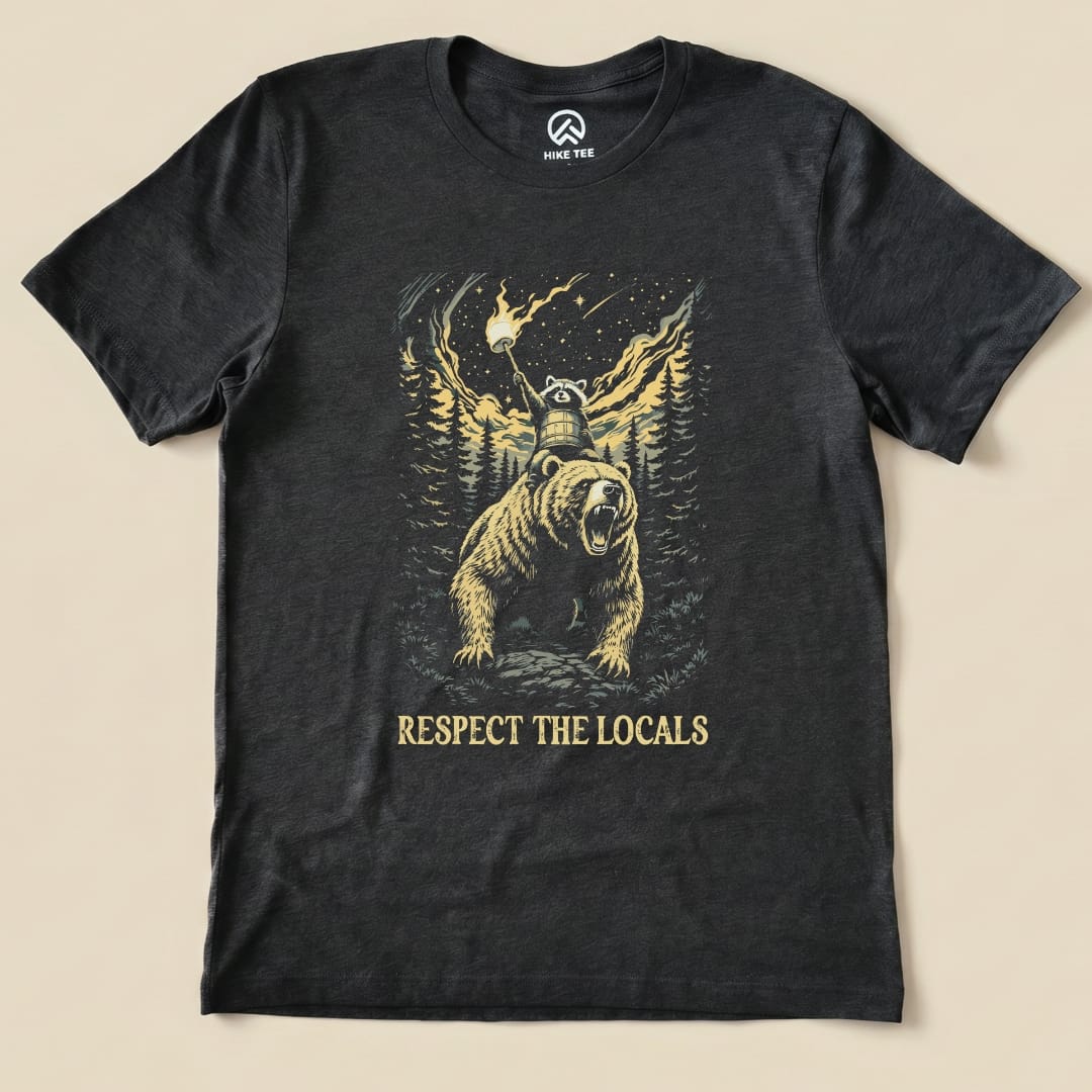 Respect Locals Angry Shirt Printify T-Shirt Dark Grey Heather / S