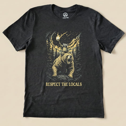 Respect Locals Angry Shirt Printify T-Shirt Dark Grey Heather / S