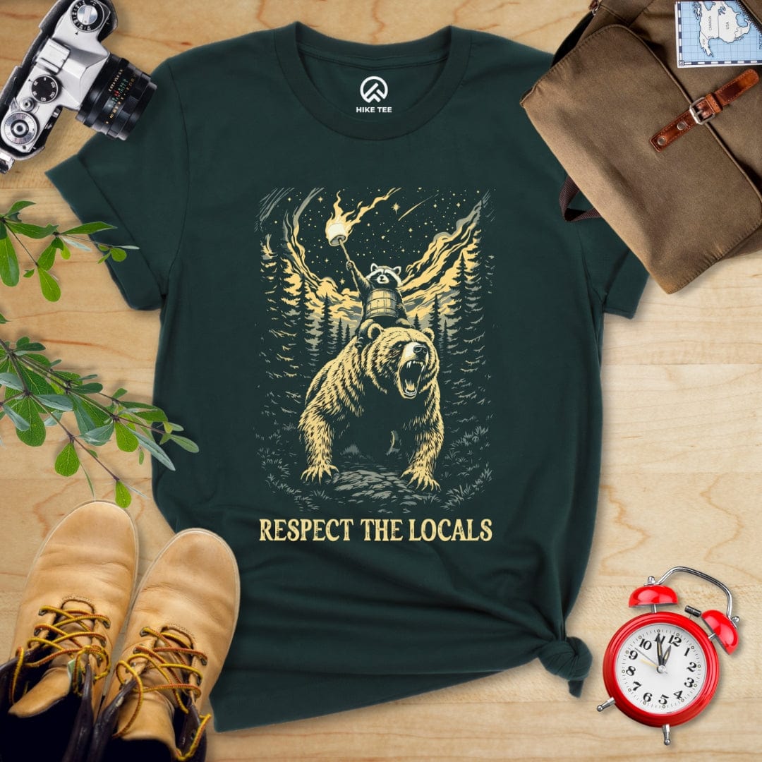 Hike Tee T-Shirt Forest / S Respect Locals Angry Shirt