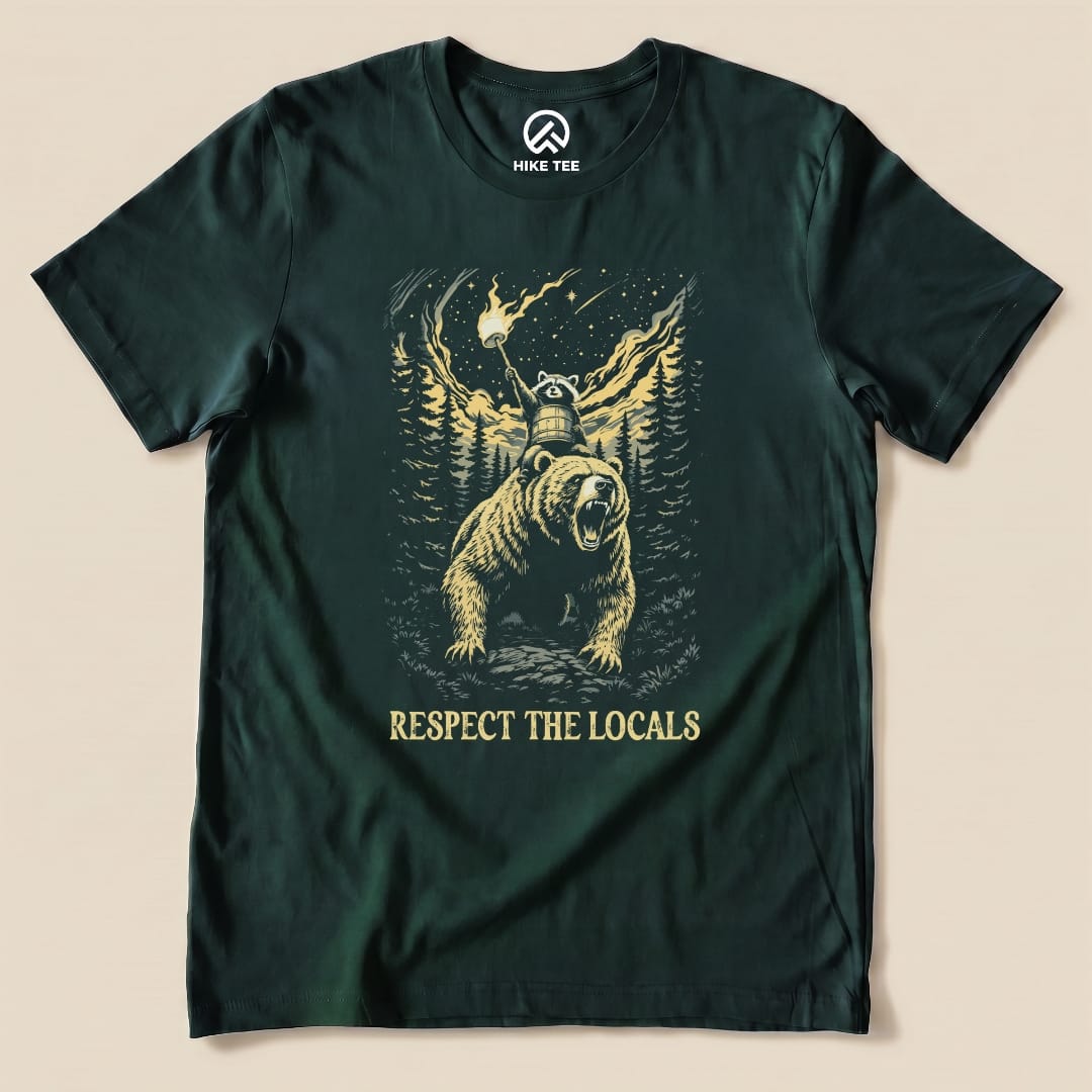 Respect Locals Angry Shirt Printify T-Shirt Forest / S