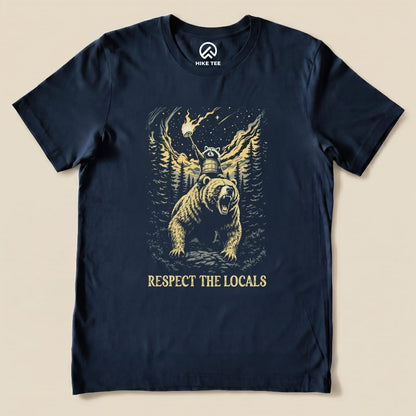 Respect Locals Angry Shirt Printify T-Shirt Navy / S