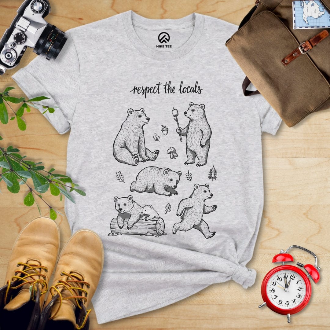 Hike Tee T-Shirt Athletic Heather / S Respect the Bears Shirt