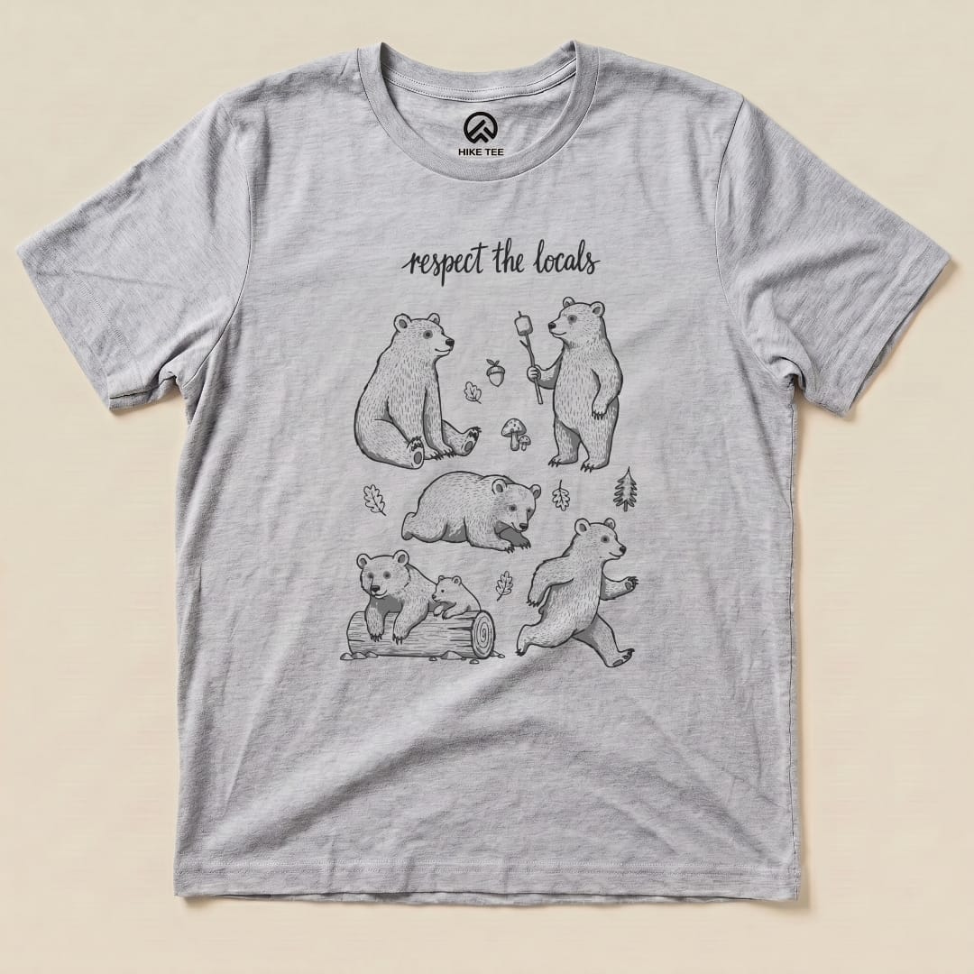 Hike Tee T-Shirt Athletic Heather / S Respect the Bears Shirt