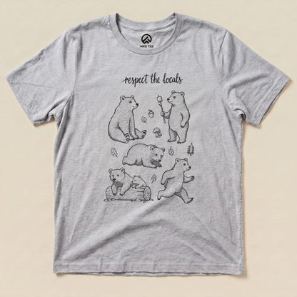 Hike Tee T-Shirt Athletic Heather / S Respect the Bears Shirt