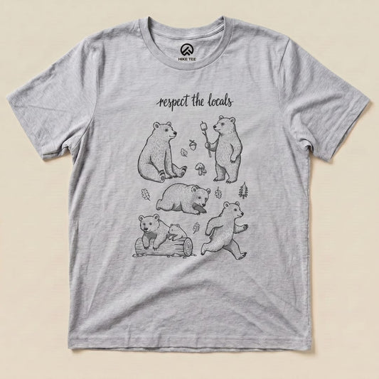 Hike Tee T-Shirt Athletic Heather / S Respect the Bears Shirt