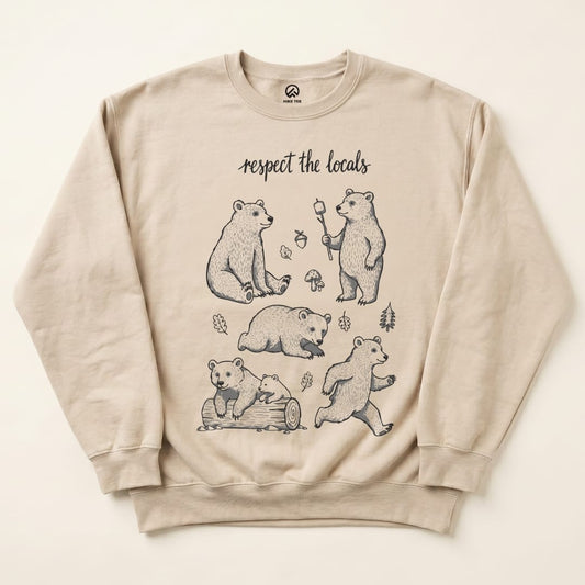 Respect the Bears Sweatshirt Hike Tee Sweatshirt