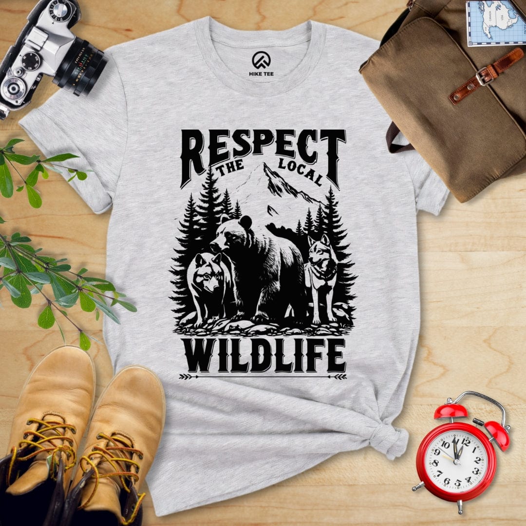 Hike Tee T-Shirt Athletic Heather / S Respect The Local Wildlife Shirt