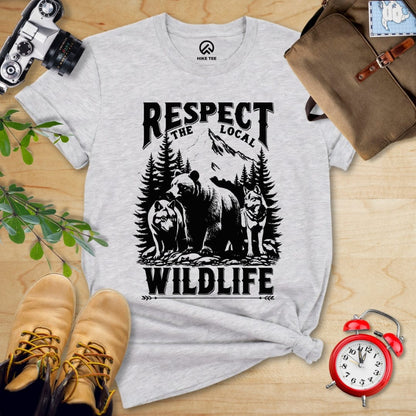 Hike Tee T-Shirt Athletic Heather / S Respect The Local Wildlife Shirt