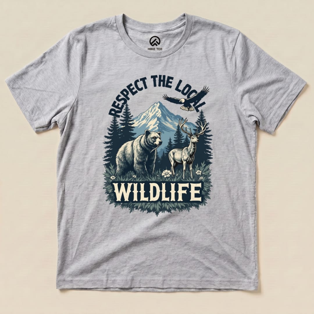 Hike Tee T-Shirt Athletic Heather / S Respect The Local Wildlife Shirt