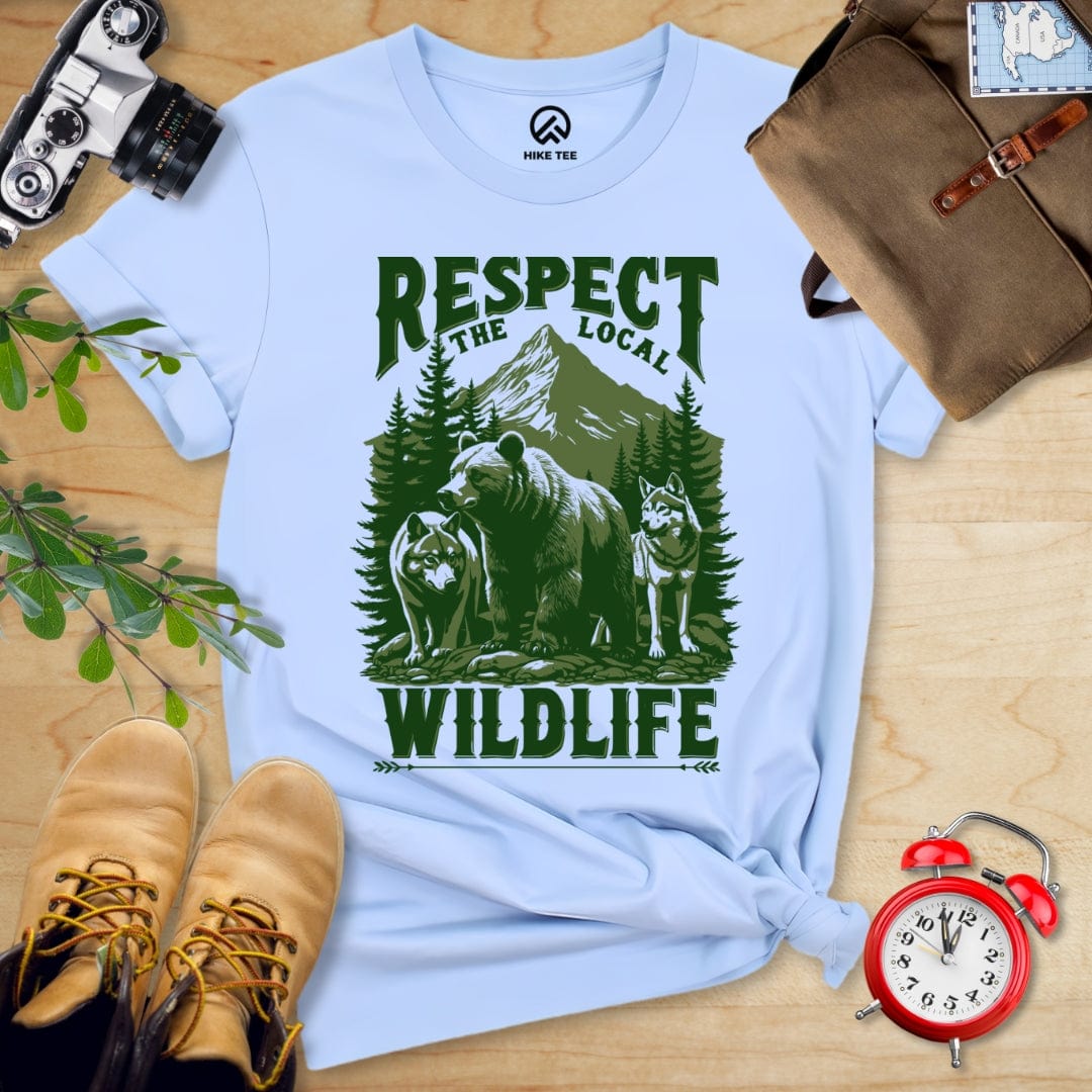 Hike Tee T-Shirt Baby Blue / S Respect The Local Wildlife Shirt