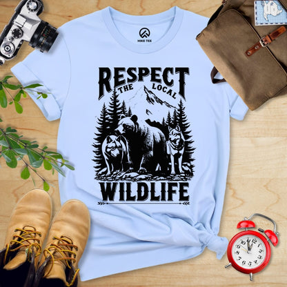 Hike Tee T-Shirt Baby Blue / S Respect The Local Wildlife Shirt