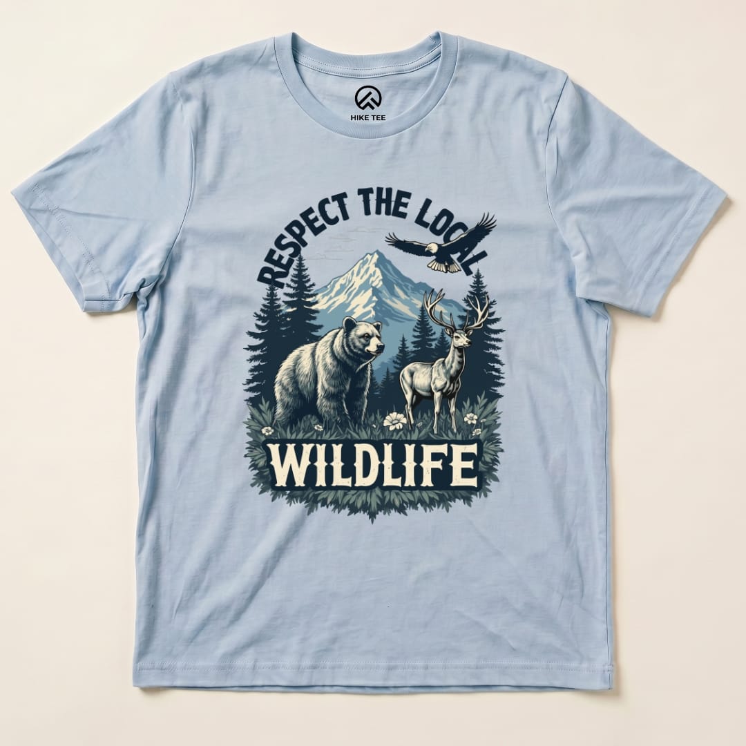 Hike Tee T-Shirt Baby Blue / S Respect The Local Wildlife Shirt