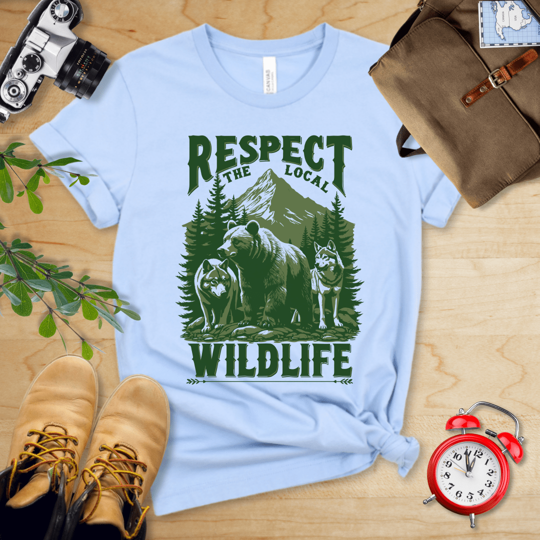 Printify T-Shirt Baby Blue / S Respect The Local Wildlife Shirt