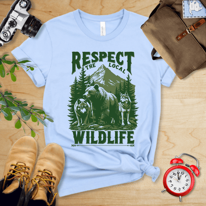 Printify T-Shirt Baby Blue / S Respect The Local Wildlife Shirt