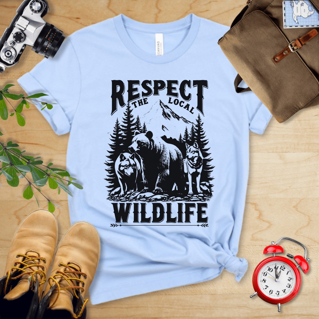 Printify T-Shirt Baby Blue / S Respect The Local Wildlife Shirt