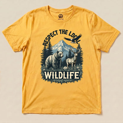 Hike Tee T-Shirt Gold / S Respect The Local Wildlife Shirt