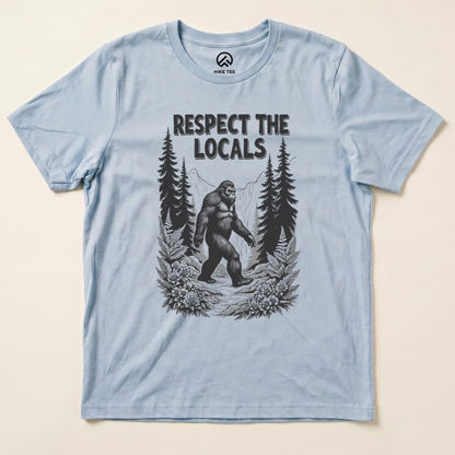 Hike Tee T-Shirt Baby Blue / S Respect The Locals Bigfoot Shirt