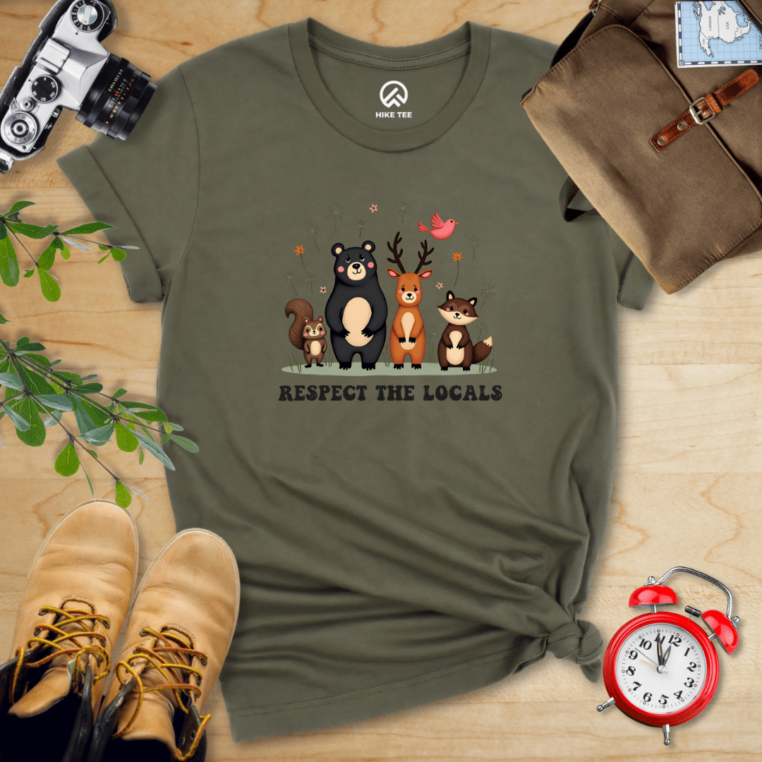 Hike Tee T-Shirt Respect The Locals Shirt