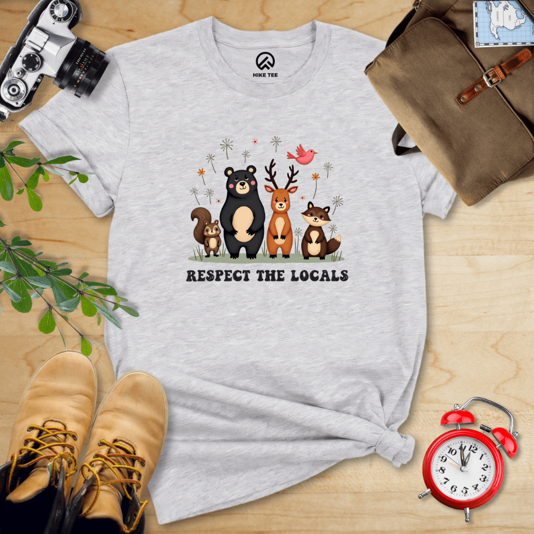 Hike Tee T-Shirt Athletic Heather / S Respect The Locals Shirt