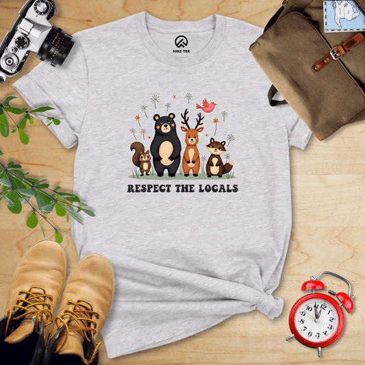 Hike Tee T-Shirt Athletic Heather / S Respect The Locals Shirt