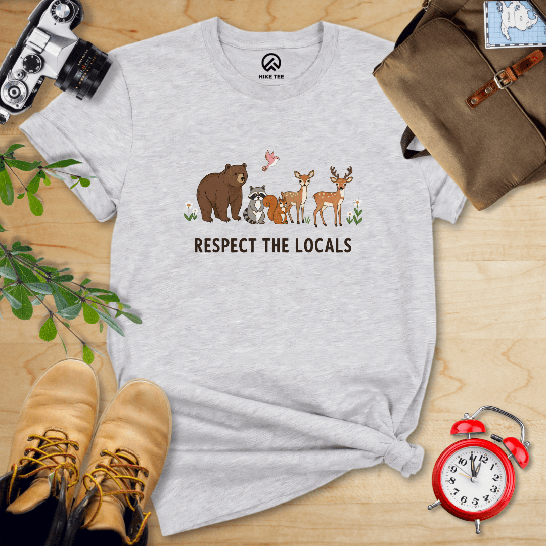 Hike Tee T-Shirt Athletic Heather / S Respect The Locals Shirt