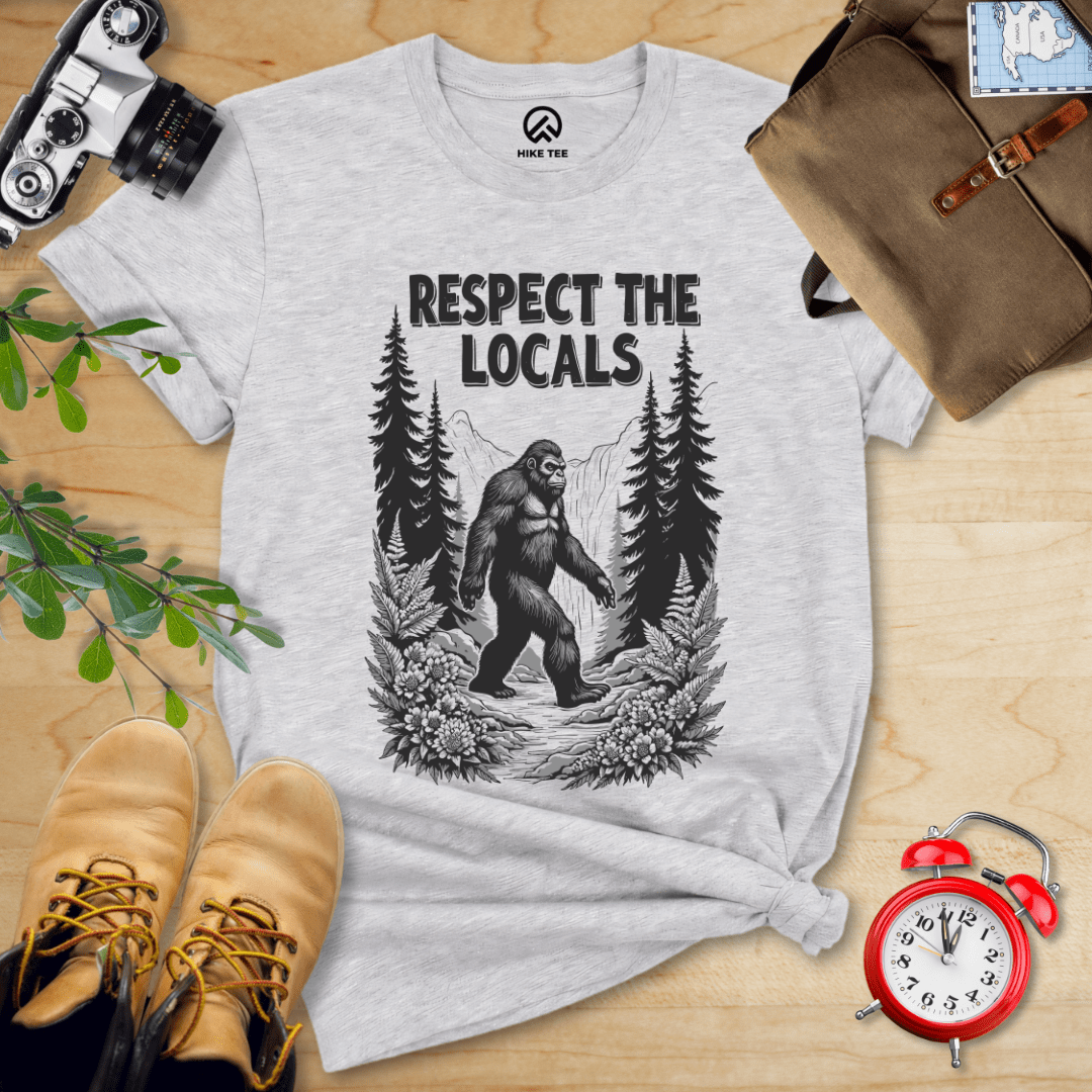 Hike Tee T-Shirt Athletic Heather / S Respect The Locals Shirt