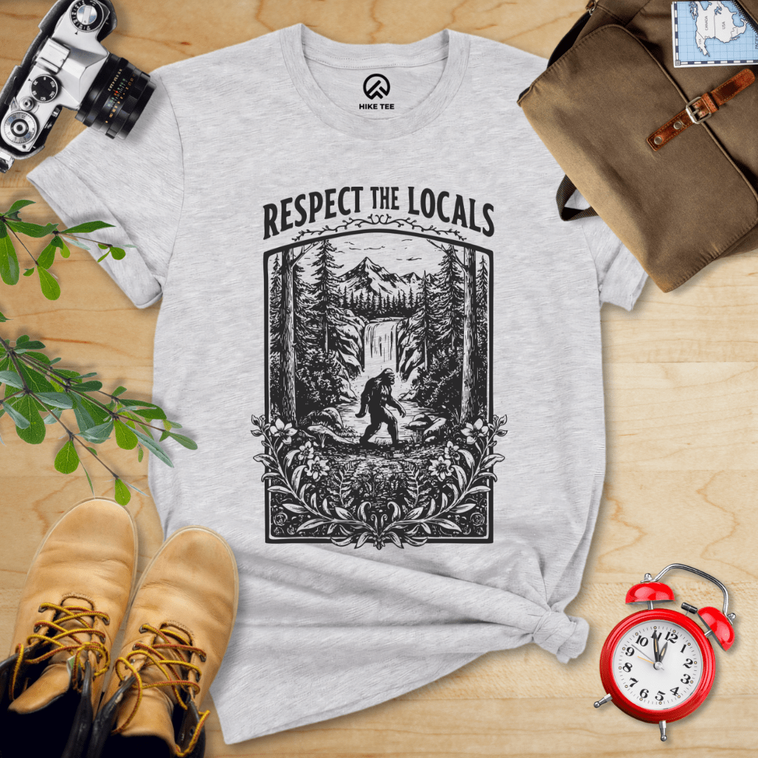 Hike Tee T-Shirt Athletic Heather / S Respect The Locals Shirt