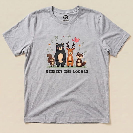 Hike Tee T-Shirt Athletic Heather / S Respect The Locals Shirt
