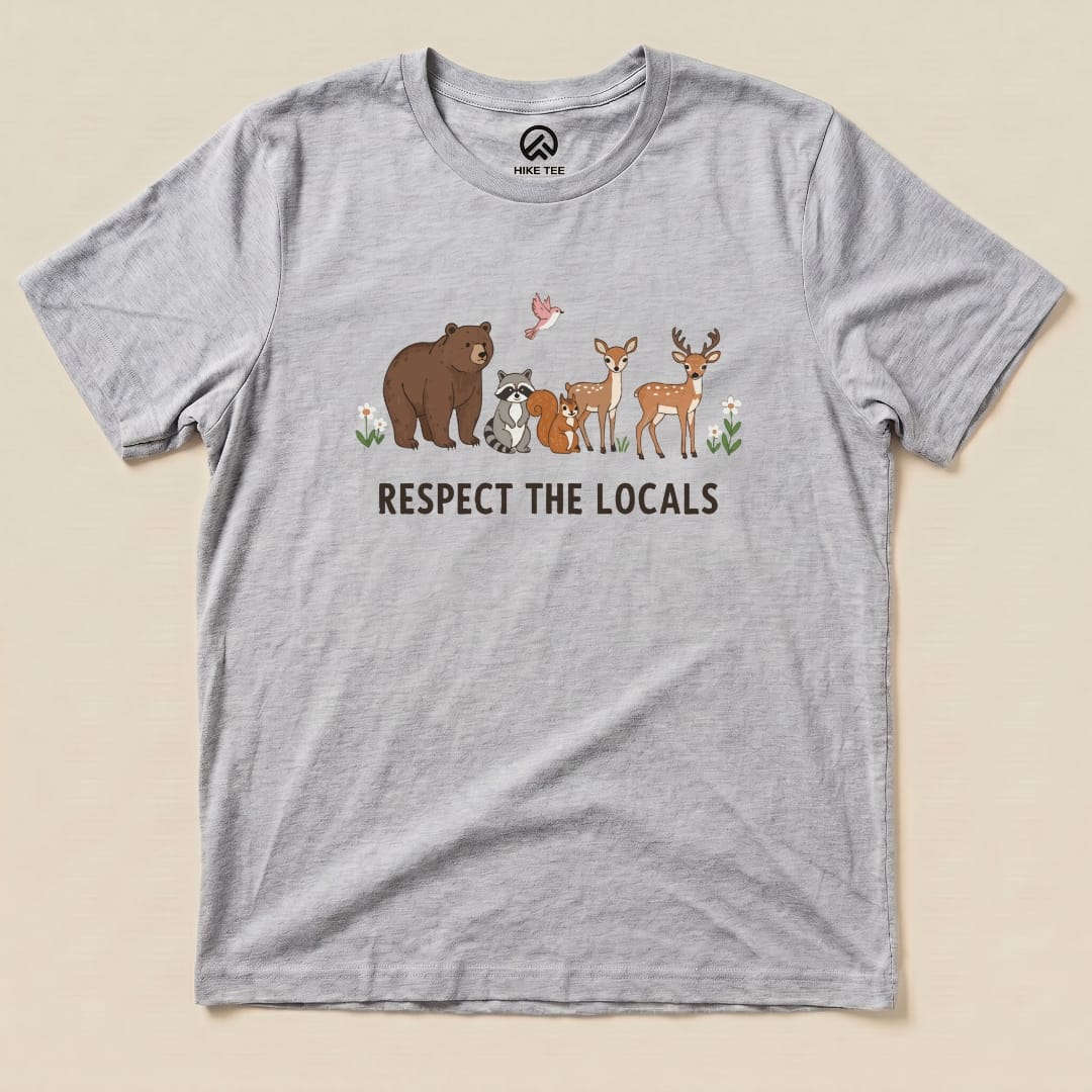 Hike Tee T-Shirt Athletic Heather / S Respect The Locals Shirt