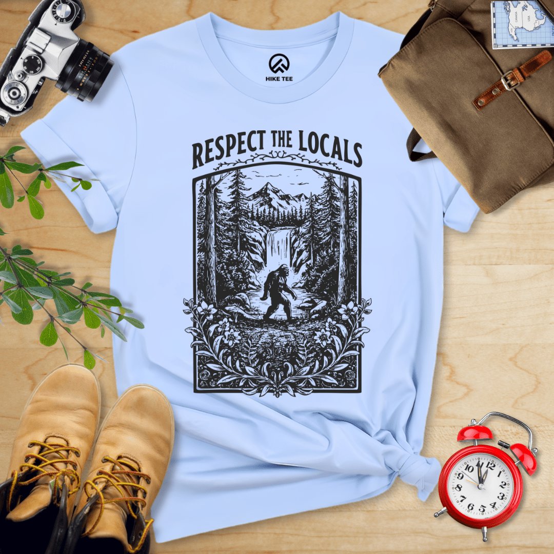 Hike Tee T-Shirt Baby Blue / S Respect The Locals Shirt